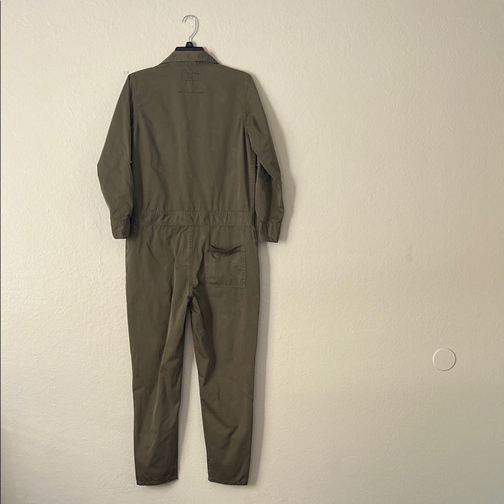 Like New! Current/Elliott The Mechanic Cotton Twill Jumpsuit Army Green Size 1 - Picture 5 of 15
